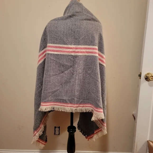 Merona Shawl / Wrap with Fringe Accent - Picture 2 of 4